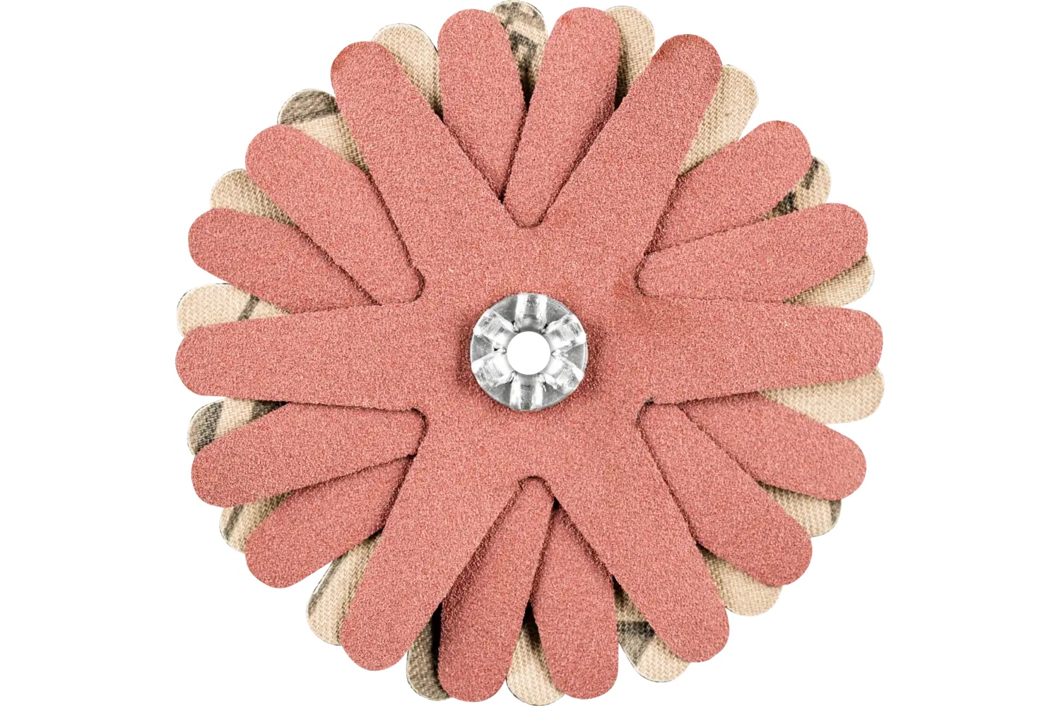 Picture of Pferd Polistar-Tube Abrasive Star, 2-3/4" dia, 6 Layers, 4mm Bore, 240 Grit, Aluminum oxide